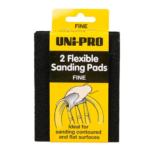 Uni Pro Flexible Sanding Pad - Fine - 2 Pack - Foam - Long Lasting - Auzzistore