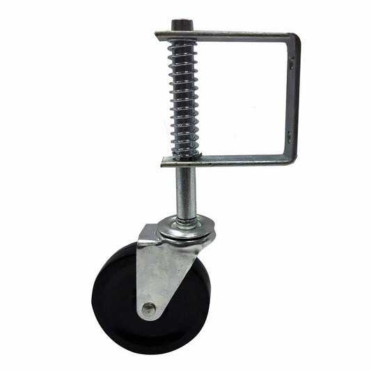Easyroll Swivel Gate Castor 100mm Hard Rubber 55kg Load Capacity - Auzzistore