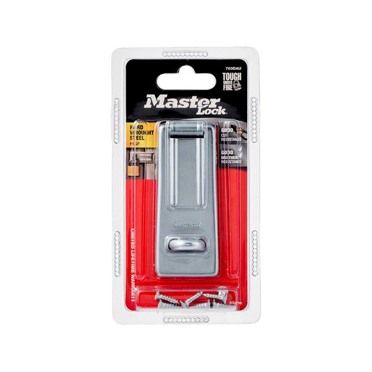 Master Lock Hasp - 89mm - Hard Wrought Steel - Weather Resistant - Auzzistore