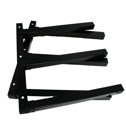 Storease Wall Storage System Utility Racks 2 Pack - 265mm x 75mm x 450mm - Black - Durable Steel - Easy Installation – view 2