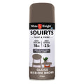 White Knight Squirts Spray Paint - 310g - Mission Brown - Gloss - Solvent Based