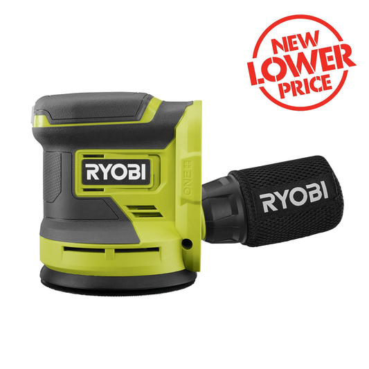 Ryobi 18V ONE+ Random Orbital Sander RROS18 - Tool Only - 11,000 RPM - Efficient Sanding