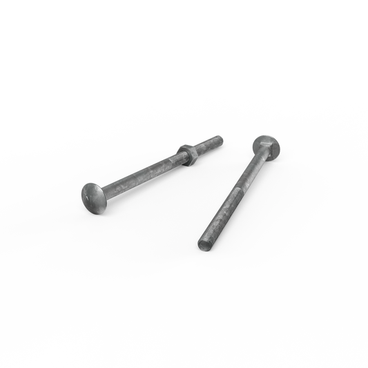 Zenith Cup Head Bolt - M10 x 170mm - Hot Dipped Galvanised - Rust Resistant - Auzzistore
