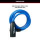 Master Lock Bike Keyed Lock - 1.8m x 8mm Braided Steel - Durable