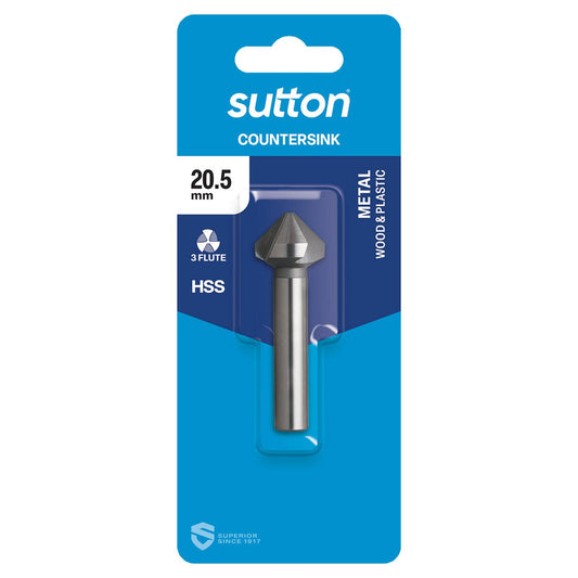 Sutton Tools Countersink Bit - 20.5mm - HSS - Chamfering Tool - Auzzistore
