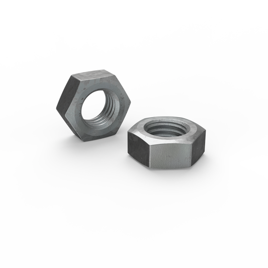 Zenith Hex Nuts - M12 - 4.6 Grade Steel - Hot Dipped Galvanised - Each - Auzzistore