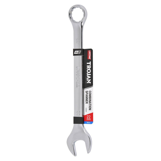 Trojan 22mm Combination Spanner - Polished Chrome Vanadium - Durable Tool – view 2