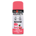 White Knight Squirts Fluro Pink Satin Spray Paint 310g Quick Dry