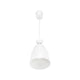 Brilliant Minca Pendant Light - 16cm - White - DIY Installation - Metal Shade