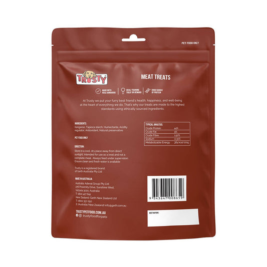 Trusty Kangaroo Jerky Bites Adult Dog Treats - 300g - Soft Chewy Protein – view 2