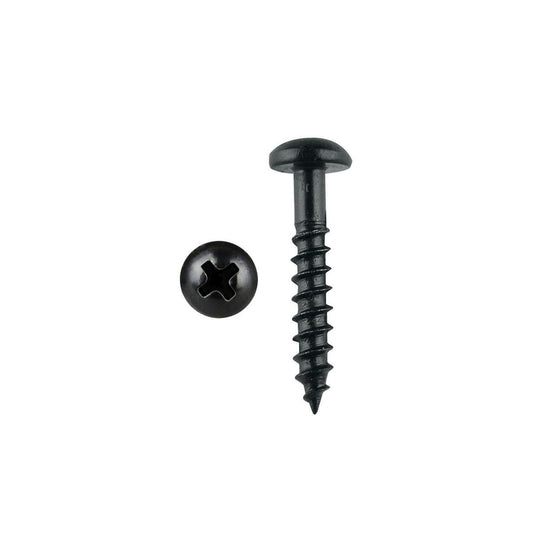 Pinnacle Black Round Head Timber Screw 3.5 x 20mm Metal 30 Pack - Auzzistore