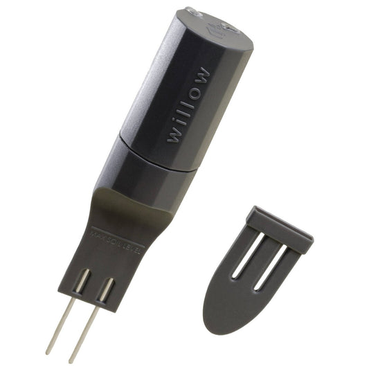 Willow Smart Indoor Plant Sensor - Charcoal - Monitors Soil Moisture, Light, Temperature, Humidity - Bluetooth Connectivity - Auzzistore