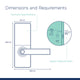 Gainsborough Liberty Smart Entrance Lock - Matte Black - 310mm x 115mm x 229mm - Advanced Security Features