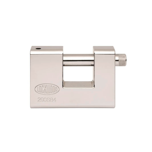 Lockwood 84mm Monoblock Padlock Steel Alloy Tough Security Lock - Auzzistore