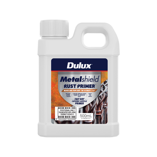 Dulux Metalshield Rust Defence Primer - 1L - Fast-Drying - White - Auzzistore