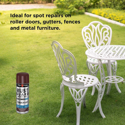 White Knight Rust Guard Manor Red Satin Touch Up Spray Paint 300g