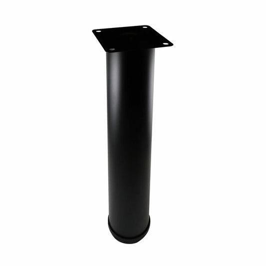 Adoored Black Metal Round Leg Furniture 60 x 400mm - 1 Pack - Auzzistore