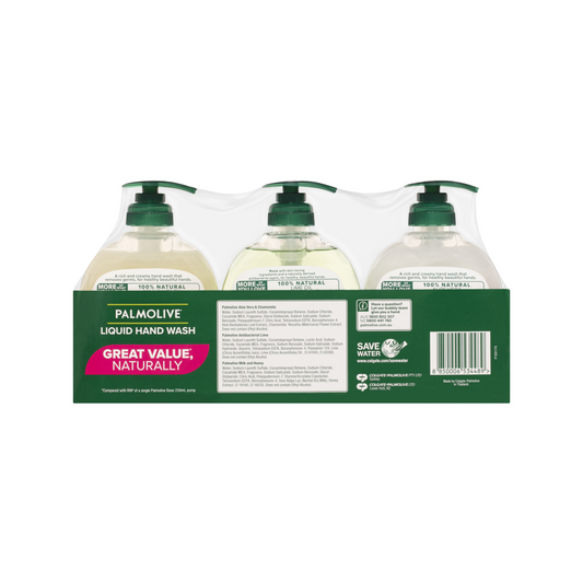 Palmolive Aloe Vera Chamomile Hand Wash 250ml 3pk - pH Balanced, Moisturising – view 2