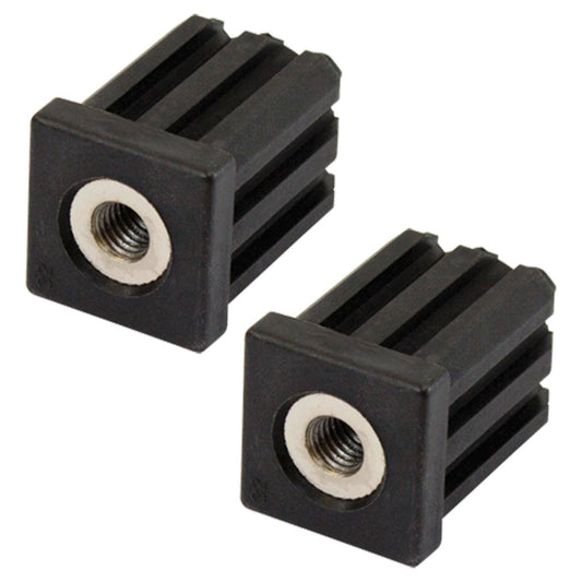 Richmond 32mm x M10 Square Threaded Tube Insert Zinc Plated 2 Pack - Auzzistore