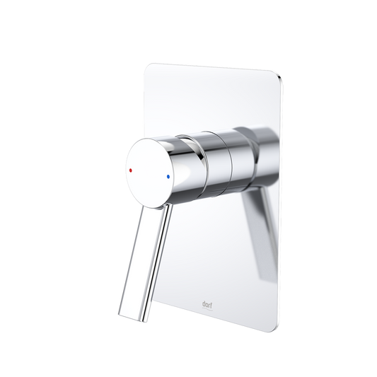 Dorf Chrome Bath Shower Mixer - 125mm Brass - Durable & Stylish
