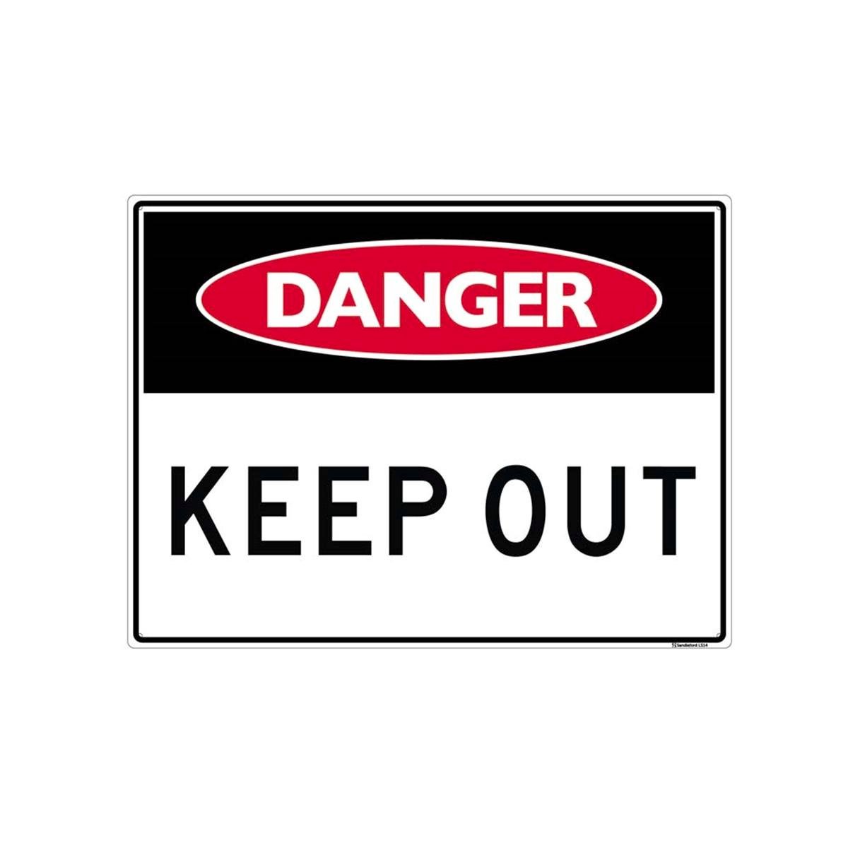 David Keep Out Sign Sandleford Keep Out Sign – 450x600mm UV Resistant – Auzzi Store
