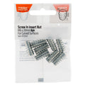 Taskmaster Screw-In Insert Nut - M6 x 20mm - Metal - Curved Surfaces