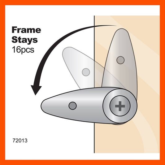 Everhang Picture Frame Stay - 21mm x 7mm - Nickel Plated - 16 Pack – view 2