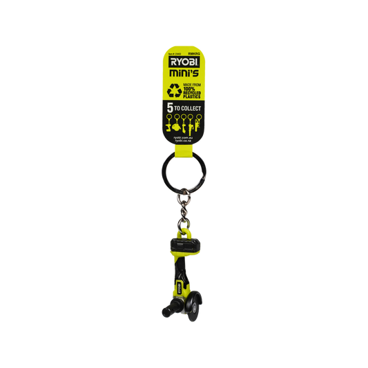 Ryobi Mini S Angle Grinder Keyring - 33mm x 96mm x 17mm - Collectible Replica