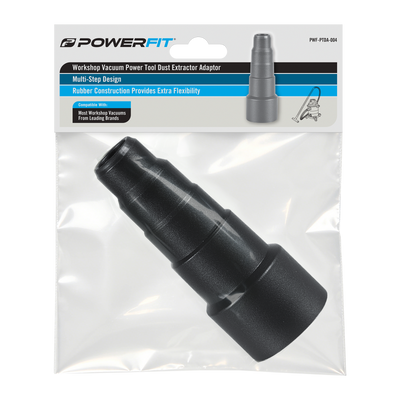 Powerfit Dust Extractor Adaptor - 38mm PVC - Black - Easy To Carry