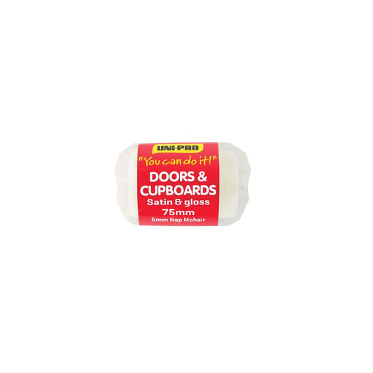 Uni Pro 75mm 6mm Nap Door Trim Roller Cover Synthetic Mohair Smooth Finish - Auzzistore