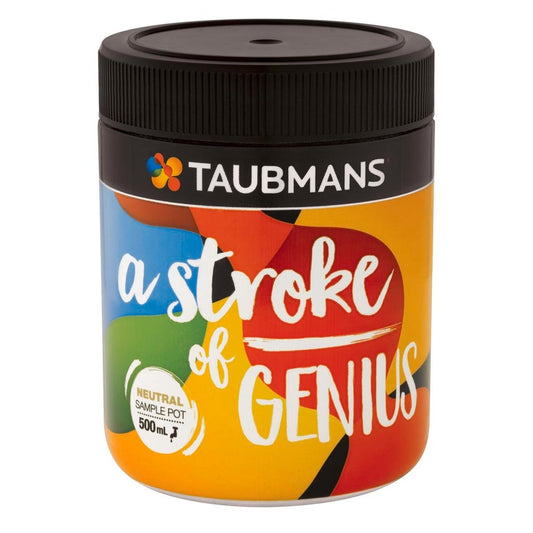 Taubmans Neutral Sample Pot 500ml Water-Based Easy Clean Test Paint