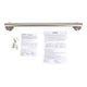 Evekare 600mm Linear Grab Rail - Brushed Nickel - Stainless Steel - 250kg Weight Rating