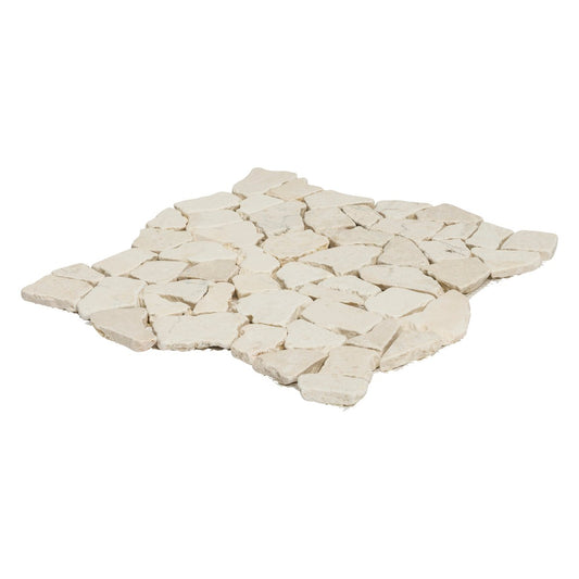 decor8 Crazypave Java Marble Tile 300x300x10mm Beige Mosaic – view 2 - Auzzistore