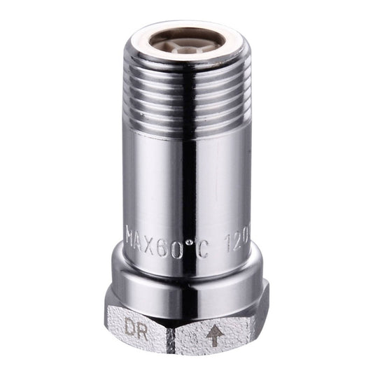 Kinetic Backflow Preventer - 1/2" Female to Male Connection - Chrome - Auzzistore
