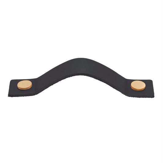 Lane Black Leather Handle - 172mm - Synthetic Leather - Modern Design – view 2