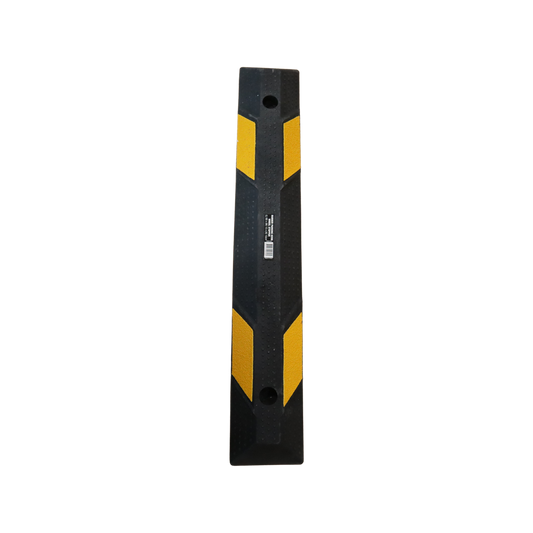 Builders Edge Safety Parking Kerb Wheel Stop - 900 x 150 x 100mm - Rubber - Reflective