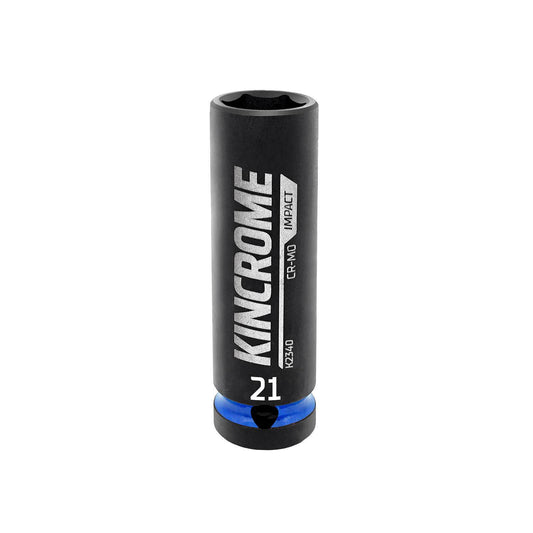Kincrome 21mm Deep Impact Socket Cr-Mo Steel Rust Resistant 1 Piece