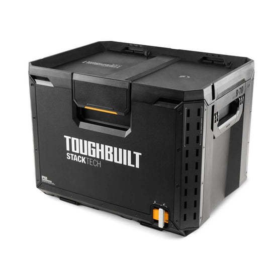 Toughbuilt Stacktech XL Tool Box - 410mm x 395mm x 530mm - Durable Storage Solution - Auzzistore