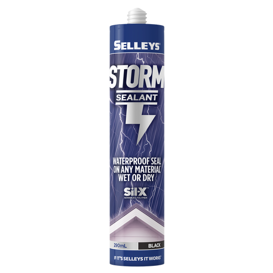 Selleys Black Storm Sealant 290ml Waterproof Advanced Polymer Instant Seal - Auzzistore