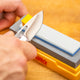 Smith S Combination Bench Stone Kit - 5" Medium & 4" Dual Grit Stones - Honing Solution Included