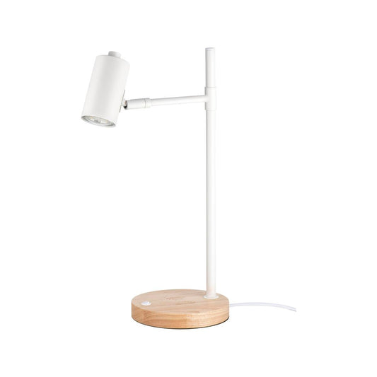 Verve Design Amari Desk Lamp - Wireless Charging - 160mm x 435mm - Matt White