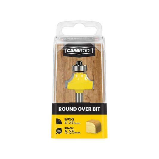 Carbitool 6 Rad Round Router Bit 35mm - Tungsten Carbide - Precision Cutting - Auzzistore