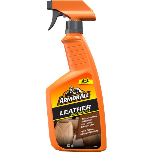 Armor All Leather Cleaner Spray - 500 ml - Cleans & Conditions Leather