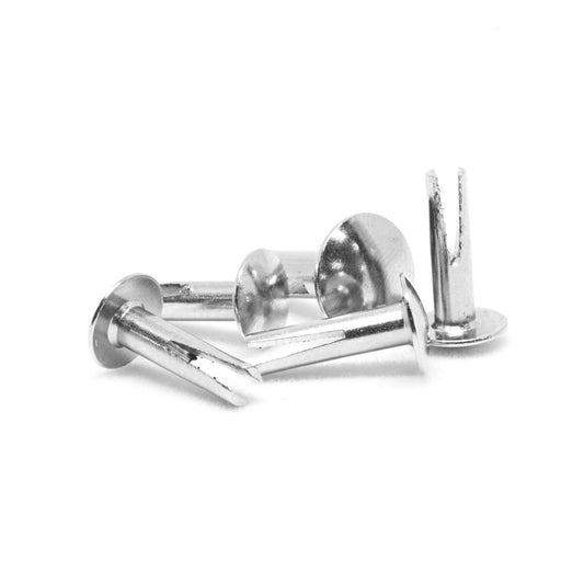 Pinnacle Bifurcated Rivets - 12.5mm x 4mm - Nickel Plated - 20 Pack