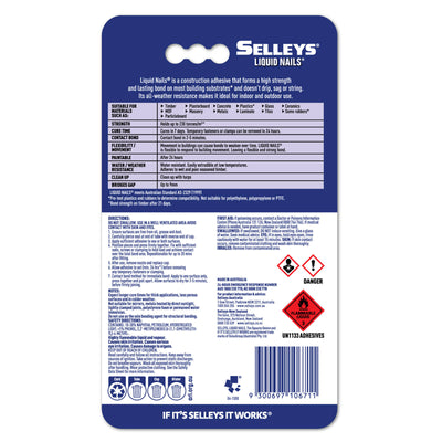 Selleys Liquid Nails 100g Construction Adhesive - Polymer - High Strength