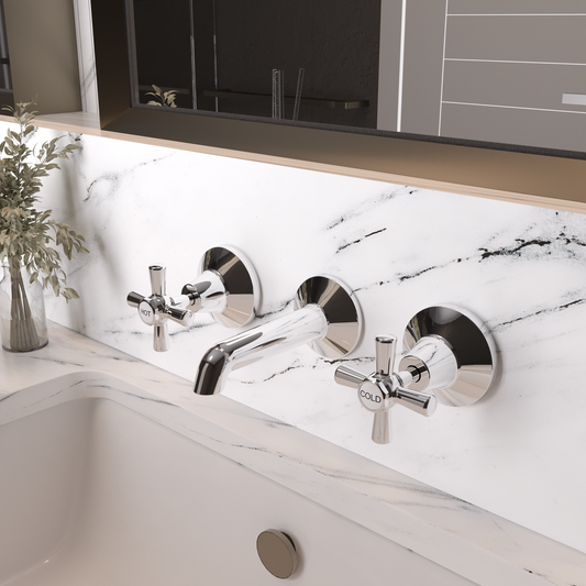 Ezyfix Classic Bath Set - 5 Star 5.5L/min - Chrome - DIY Installation – view 2