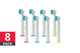 8 Pack Replacement Toothbrush Heads - Oral-B Compatible | Auzzi Store