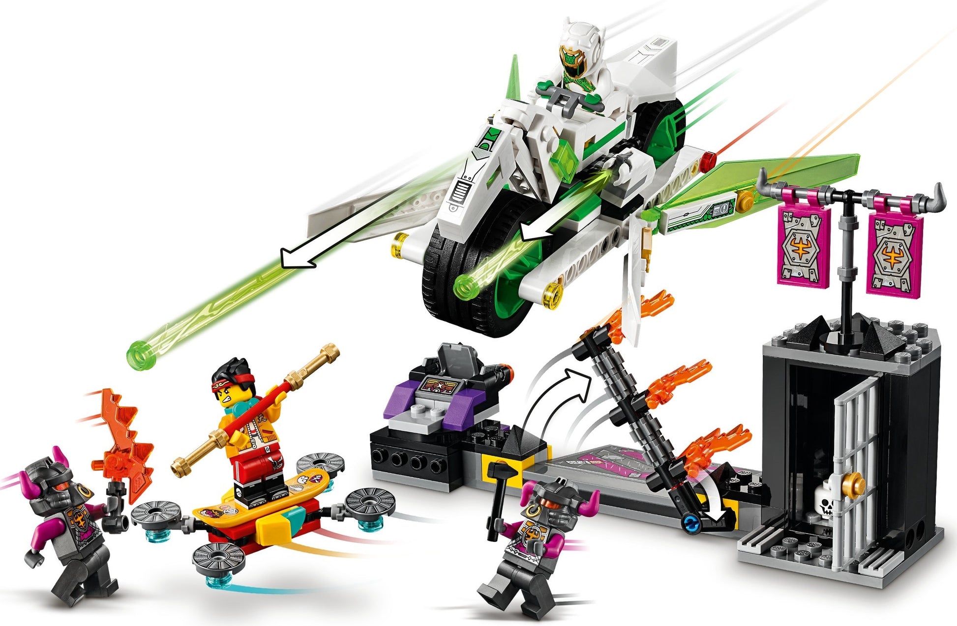 LEGO Monkie Kid 80006 White Dragon Horse Bike- Auzzi Store