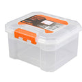Tactix 4 Compartments Deep Storage Box 180mm x 166mm x 102mm - Durable Modular Design