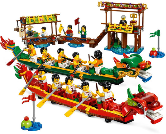 LEGO 80103 Dragon Boat Race Set with 15 Minifigures – view 2 - Auzzistore